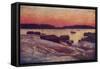 Swedish Scenery: a Summer Evening on the West Coast-null-Framed Stretched Canvas