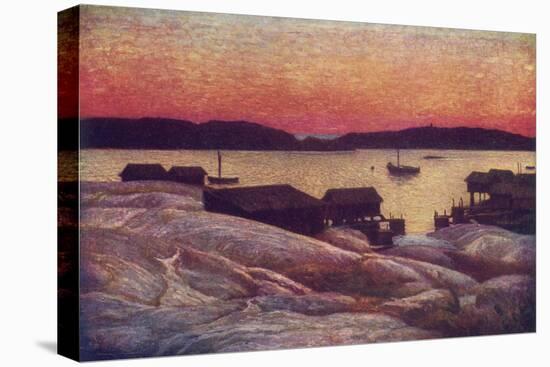 Swedish Scenery: a Summer Evening on the West Coast-null-Stretched Canvas