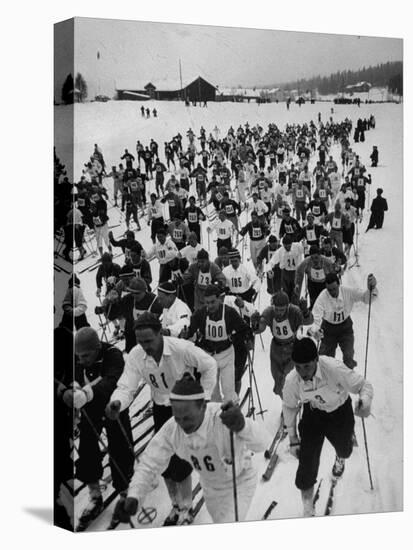 Swedish Ski Meet-Carl Mydans-Stretched Canvas