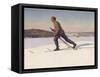 Swedish Ski-Runner at Bjorko-Gunnar Halstrom-Framed Stretched Canvas