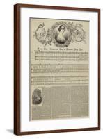 Swedish Song, Composed and Sung by Mademoiselle Jenny Lind-null-Framed Giclee Print