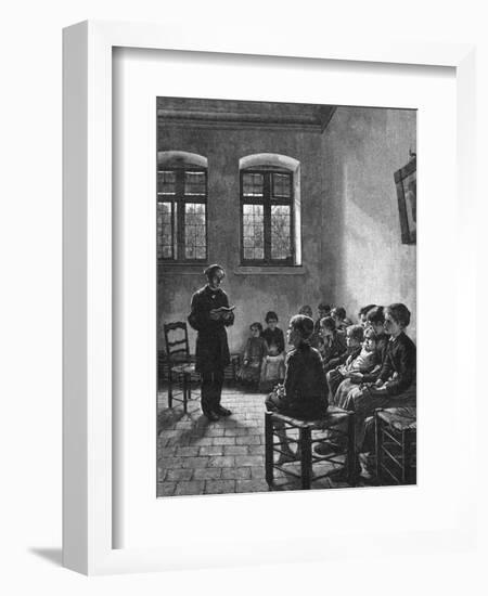 Swedish Sunday School-Walter Firle-Framed Art Print