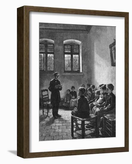 Swedish Sunday School-Walter Firle-Framed Art Print