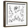 Swedish Tile I BW-Cheri Blum-Framed Art Print