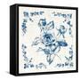 Swedish Tile II Blue-Cheri Blum-Framed Stretched Canvas