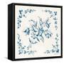 Swedish Tile III Blue-Cheri Blum-Framed Stretched Canvas