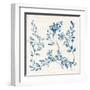 Swedish Tile IV Blue-Cheri Blum-Framed Art Print