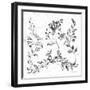 Swedish Tile IV BW-Cheri Blum-Framed Art Print