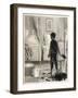 Sweep Comes Down the Wrong Chimney and Finds Himself in a Girl's Bedroom-null-Framed Art Print