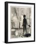 Sweep Comes Down the Wrong Chimney and Finds Himself in a Girl's Bedroom-null-Framed Art Print