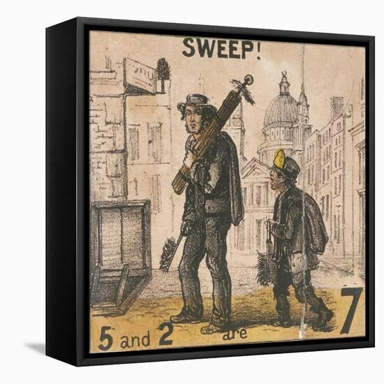 Sweep!, Cries of London, C1840-TH Jones-Framed Stretched Canvas