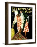 "Sweep it Under the Rug," Saturday Evening Post Cover, May 24, 1941-John Hyde Phillips-Framed Giclee Print