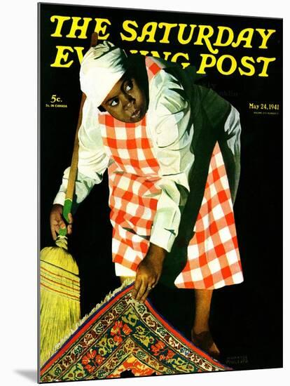 "Sweep it Under the Rug," Saturday Evening Post Cover, May 24, 1941-John Hyde Phillips-Mounted Giclee Print