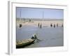 Sweep Net Fishing for Sturgeon at "Tanya" in Volga River Delta Nr. Astrakhan, Russia-Carl Mydans-Framed Photographic Print