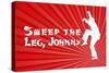 Sweep the Leg Johnny-null-Stretched Canvas