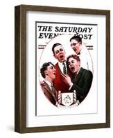 "Sweet Adeline," Saturday Evening Post Cover, October 11, 1924-Alan Foster-Framed Giclee Print