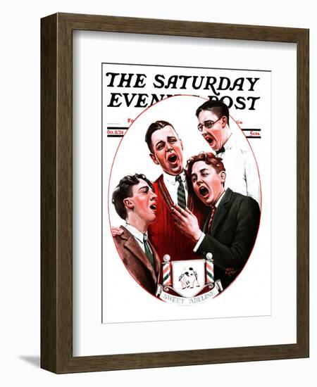 "Sweet Adeline," Saturday Evening Post Cover, October 11, 1924-Alan Foster-Framed Giclee Print