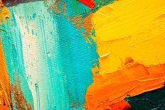 Original Oil Painting on Canvas. Abstract Art Background. . Fragment of Artwork. Brushstrokes of Pa-Sweet Art-Art Print