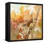 Sweet Autumn Carolina Wren-Angeles M Pomata-Framed Stretched Canvas