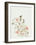 Sweet Bird Wallpaper Design-vecstock com-Framed Art Print