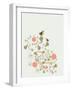 Sweet Bird Wallpaper Design-vecstock com-Framed Art Print