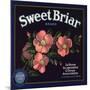 Sweet Briar Brand - La Verne, California - Citrus Crate Label-Lantern Press-Mounted Art Print