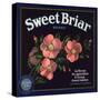 Sweet Briar Brand - La Verne, California - Citrus Crate Label-Lantern Press-Stretched Canvas