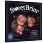 Sweet Briar Brand - La Verne, California - Citrus Crate Label-Lantern Press-Stretched Canvas