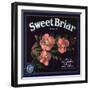 Sweet Briar Brand - La Verne, California - Citrus Crate Label-Lantern Press-Framed Art Print