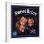 Sweet Briar Brand - La Verne, California - Citrus Crate Label-Lantern Press-Framed Art Print