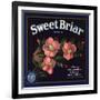 Sweet Briar Brand - La Verne, California - Citrus Crate Label-Lantern Press-Framed Art Print