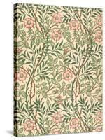 sweet Briar' Design for Wallpaper, Printed by John Henry Dearle (1860-1932) 1917-William Morris-Stretched Canvas