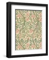 sweet Briar' Design for Wallpaper, Printed by John Henry Dearle (1860-1932) 1917-William Morris-Framed Giclee Print