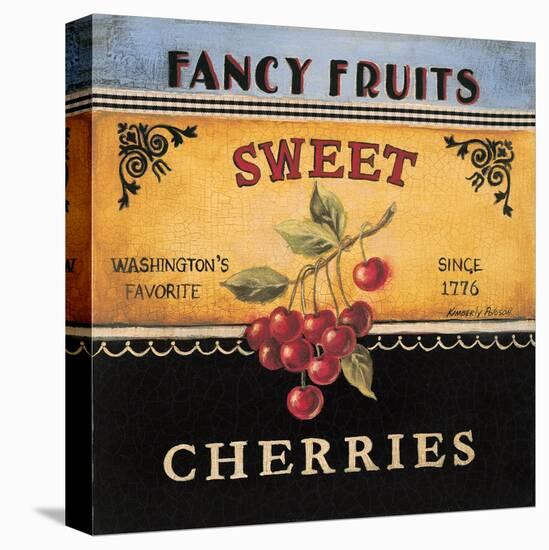 Sweet Cherries-Kimberly Poloson-Stretched Canvas