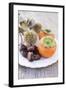 Sweet Chestnuts and Persimmons on Plate-Eising Studio - Food Photo and Video-Framed Photographic Print