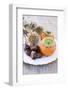Sweet Chestnuts and Persimmons on Plate-Eising Studio - Food Photo and Video-Framed Photographic Print