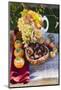 Sweet Chestnuts, Grapes, Persimmons, Apples and Autumn Leaves-Eising Studio - Food Photo and Video-Mounted Photographic Print