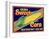 Sweet Corn Crate Label-Mark Frost-Framed Giclee Print