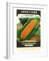 Sweet Corn Seed Packet-null-Framed Art Print