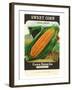 Sweet Corn Seed Packet-null-Framed Art Print