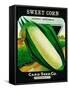 Sweet Corn Seed Packet-Lantern Press-Framed Stretched Canvas