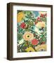 Sweet Cottage Garden-Karen  Fields-Framed Art Print