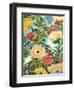 Sweet Cottage Garden-Karen Fields-Framed Art Print