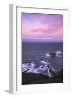 Sweet Cotton Candy Clouds Central Coast Morning, Big Sur Hills, Central Coast California-Vincent James-Framed Photographic Print