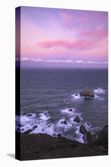 Sweet Cotton Candy Clouds Central Coast Morning, Big Sur Hills, Central Coast California-Vincent James-Stretched Canvas
