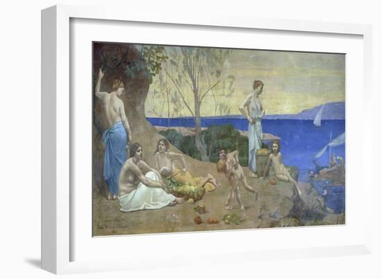 Sweet Country, 1882-Pierre Puvis de Chavannes-Framed Giclee Print