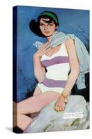 Sweet Enemy - Saturday Evening Post "Leading Ladies", October 5, 1957 pg.30-Lynn Buckham-Stretched Canvas