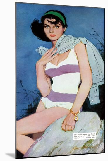 Sweet Enemy - Saturday Evening Post "Leading Ladies", October 5, 1957 pg.30-Lynn Buckham-Mounted Giclee Print