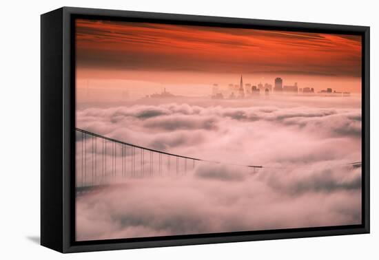 Sweet Fog City, Golden Gate Bridge, San Francisco Bay Area Sunrise-Vincent James-Framed Stretched Canvas