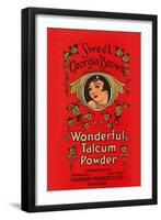 Sweet Georgia Brown Wonderful Talcum Powder-null-Framed Art Print